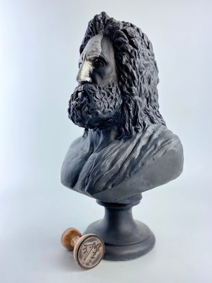 Zeus Silver Scar Sculpture